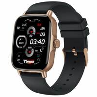 Maxima Tubo2 1.96" Bluetooth Calling Smart Watch, Biggest Display with 600 Nits Brightness, Metallic Build, Hindi UI Support, Active Crown, Google/Siri Assistant (Max Pro Turbo, Rose Gold Black)