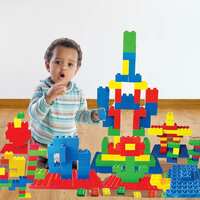 PlayMagic DIY Building Block Construction Set of 50 Pieces|Learning & Educational Puzzle Toy|Roleplay Activity Set|Motor Skill Development Construction Toy|Birthday-Return Gift for Kids|Made in India

