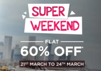 Only Super Weekend Sale Flat 60% off + Extra 10% off