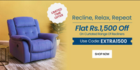 Pepperfry - Get Flat ₹1,500 Off on Recliners