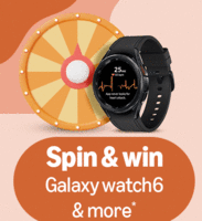 Amazon Weekly Spin and Win Answer : Win Galaxy watch6 and more 
