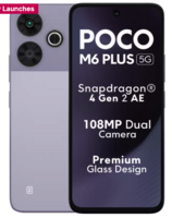 POCO M6 Plus 5G Smartphone (Misty Lavender, 128 GB)  (6 GB RAM)