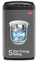 Godrej 7 kg 5 Star, Zero Pressure Technology, Stainless Steel Gravity Drum Fully Automatic Top Load Washing Machine Grey  (WTEON ALP 70 5.0 FDTN GPGR)