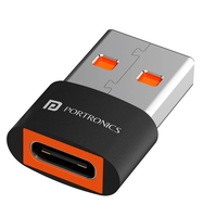 Portronics Bridge X USB 3.0 Type C Female to USB Male OTG Adapter, Bridge Y Also Available