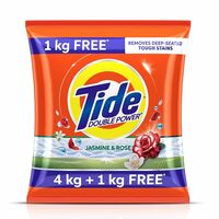 Tide Plus Detergent Washing Powder - 4kg+1kg free (₹89.80 / kg)