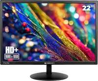 Zebronics EA122 LED Monitor with HD+ 1680x1050, 2000000:1 Contrast Ratio (Dynamic), 250cd/m² Brightness (max), Wall Mountable, Dual Input HDMI & VGA, 16:10 Aspect Ratio, 16.7M Colors