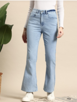 Mast & Harbour Women Bootcut Stretchable Jeans