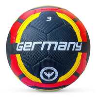 Vector X Germany Rubber Moulded Football Size-3 , Black/ Red