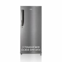 Haier 190 L, 4 Star, Direct Cool Single Door Refrigerator (HED-204DS-P, Dazzle Steel)