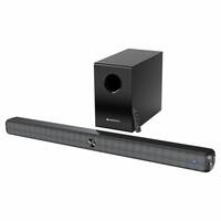 ZEBRONICS 120 Watts Soundbar, Home Theatre, Dual Racetrack Drivers Soundbar, 13.33cm Subwoofer