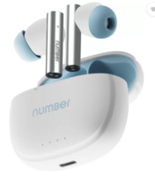 Number Navo Buds X1 w/ 50H Playtime, Dual Pairing, 13mm Speakers, ENC, 45ms Low Latency Bluetooth.