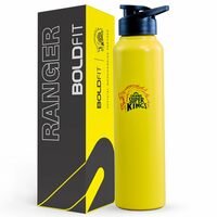 Boldfit Chennai Super Kings (Csk) Official Merchandise Water Bottles Stainless Steel Water Bottle 