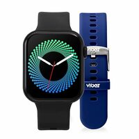 Vibez by Lifelong Smartwatch for Men, 1.85" HD Display, One Watch .Two Straps