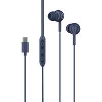 boAt BassHeads 100 C Wired Earphones with Type-C Jack, in-Line Microphone, 10mm Drivers, Signature Sound, Integrated Controls & Multi-OS Compatibility(Navy Blue)