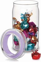 Treo By Milton Alin Jar with Glass lid, 1000 ml, Transparent |Microwave Safe