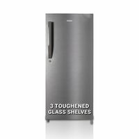 Haier 190 L 5 Star Direct Cool Single Door Refrigerator with 1 Hour Icing Technology (HED-205DS-P, Dazzle Steel)