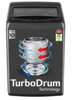 LG 8 kg 5 Star, Smart Inverter Technology, TurboDrum, Smart Diagnosis Fully Automatic Top Load Washing Machine 