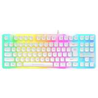  Ant Esports Mk700 V2 Membrane Tkl Wired, Work Keyboard (Mercury White)