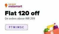 Swiggy instamart : Flat 120 Off on orders Above 299 (Specific Account) 