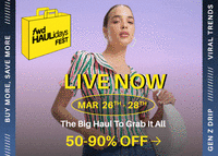 Myntra fwd Haulidays Fest : 50-90% off