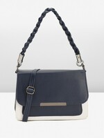Caprese Colourblocked Structured Satchel Bag