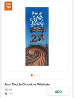 Amul Double Choclate Milk Shake 