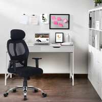 Suprema by KVS India Matrix HIGH Back &MOVEABLE Head Rest Black Office/Home Executive Chair