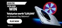 Amazon Iqoo Z10 Spin and Win - Chance to win ₹50000 and more
