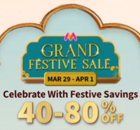 Myntra Grand Festival Sale - 40 to 80% off on Fashion + 10% off on Axis, HSBC, PNB, Kotak Bank Credit Card