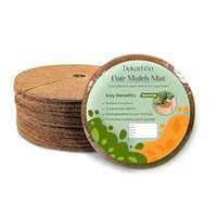 Use 15% coupon get DEKARBON Coir Mulch Mats (6 Pcs) – 8 Inch Round Coconut Fiber Discs for Potted Plants, Mulching, Weed Control, Moisture Retention & Baby-Proofing Indoor Planters 74% off at ₹109
