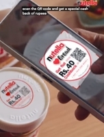 Nutella flat Rs.40 Cashback and Win Nutella Hampers