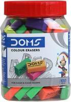 DOMS COLOUR ERASERS-100 Non-Toxic Eraser  (Set of 100, Multicolor)