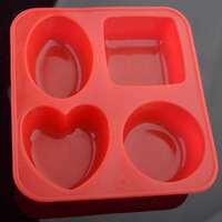 Apply ₹19 Off Coupon | 4 Cavity Silicone Soap Making Mould @19