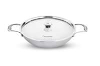 Butterfly Tez Triply Kadai with Lid | 24 CM | 2 Litre| Stay Cool Handle | Induction Compatible | Even Heat Distribution & Faster Cooking | for Cooking Curry, Dal, Deep Fry | 10 Year Warranty | Silver

