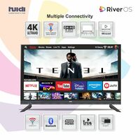 HUIDI 140 cm (55 inches) Bezelless Series 4K Ultra HD LED Smart Android TV HD55FLPRO (Black)