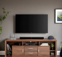 Yuko TV Console for TVs up to 55" in Columbia Walnut Finish