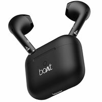 Boat Airdopes Alpha/Airdopes Joy, 35Hrs Battery, Fast Charge, IWP Tech, Low Latency, 2Mic ENx, Type-C Port, v5.3 Bluetooth Earbuds, TWS Ear Buds Wireless Earphones with mic(Jet Black)