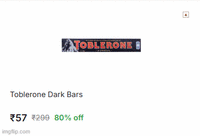 Up to 82% off Toblerone Dark Bars ,Toothpaste, Diapers, Shampoo {Location Specific}