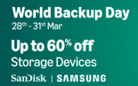 World Backup Day Up to 60% off on Storage Devices