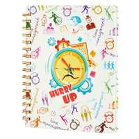Amazon Brand - Solimo Minute Manager Wirebound Notebook | 80 GSM | 160 Pages (165 X 215 mm)