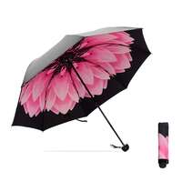 Kraptick Flowers-Printed Umbrella, Umbrella for Rain, Wind Proof Umbrella, Water-Proof Umbrella for Men/Women/Boys/Girls/Kids, Travel Umbrella with Manual Mechanisms for Open and Close