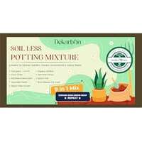  Use coupon | Dekarbon9-in-1 Soilless Potting Mix (Expands to 10 KG) | Lightweight & Nutrient-Rich | Cocopeat, Cocochip, Perlite, Vermiculite, Neem, Epsom Salt, Seaweed & More | Ideal for Indoor & Outdoor Plants