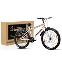 Leader Scout MTB 26T Mountain Bicycle/Bike Without Gear Single Speed for Men - White, Ideal for 10 + Years, Frame Size: 18 Inches, Rigid