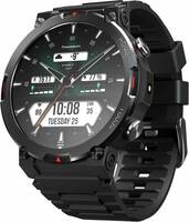 CrossBeats Everest 2.0 Smart Watch True AMOLED, Always ON Display Bluetooth Calling Rugged Outdoor with Flash Light Upto 15 Days Battery Life Smartwatch 100+ Sports Mode (Black)

