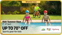 Amazon Kids' Summer Slam Sale - Upto 70% off on Sports gear for Kids
