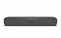 amazon basics X12 16W Bluetooth Soundbar with 1200 mAh Battery | 2X Bass | Up to 10 hrs of Playback | Bluetooth 5.3, Aux & USB Connectivity (Black)