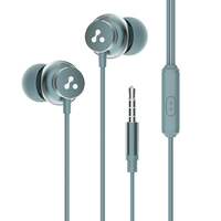 Ambrane Stringz 38 Wired Headphones with Mic, Powerful HD Sound with High Bass, Tangle Free Cable, Comfort in Ear Fit, 3.5mm Jack (Space Grey)