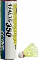 Yonex Mavis 350 Red Cap Nylon Shuttlecock ( Yellow ) (Pack Of 6),