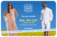 Ajio Pay Day Sale - Min 40% off + Extra 10% off