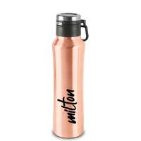 Milton Gulp 600 Thermosteel 24 Hours Hot or Cold Water Bottle, 575 ml, 1 Piece, Rose Gold